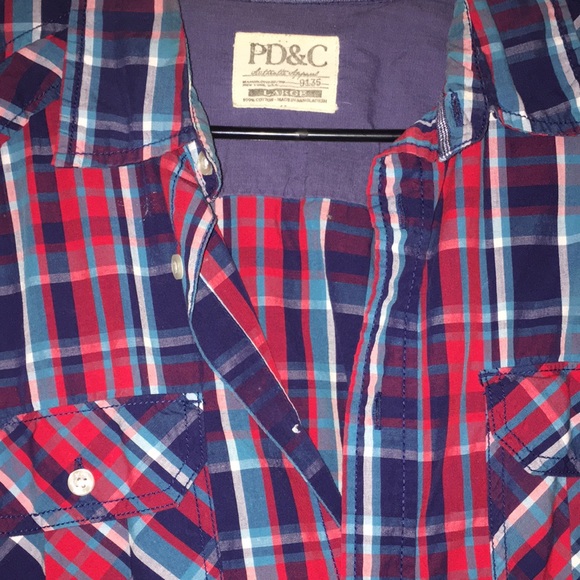 PD&C plaid button up - Picture 2 of 2